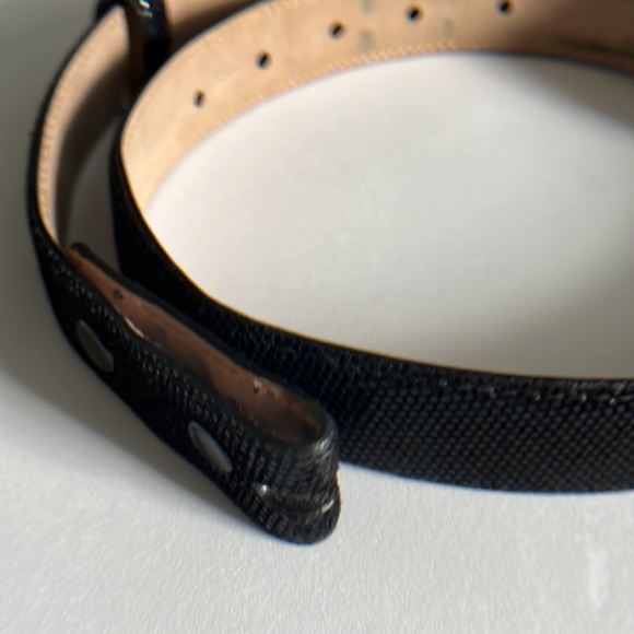 Judith Jack Men's Black Leather Belt - Picture 4 of 11